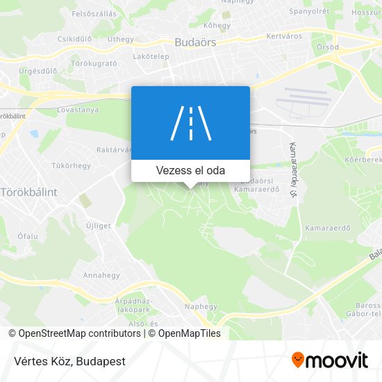 Vértes Köz térkép