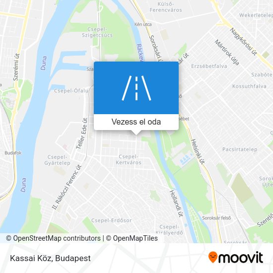 Kassai Köz térkép