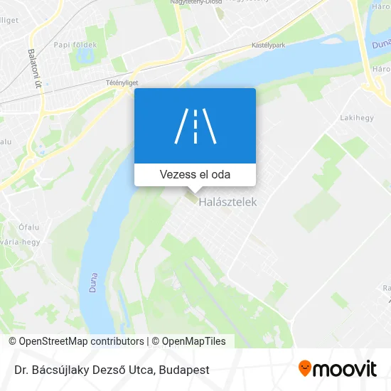 Dr. Bácsújlaky Dezső Utca térkép