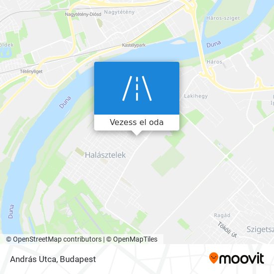 András Utca térkép