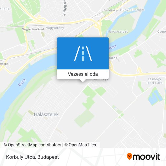 Korbuly Utca térkép