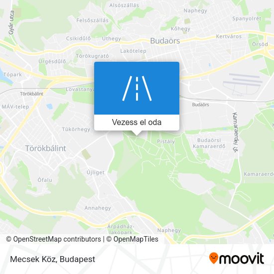 Mecsek Köz térkép