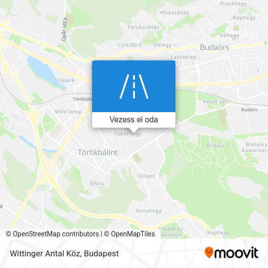 Wittinger Antal Köz térkép