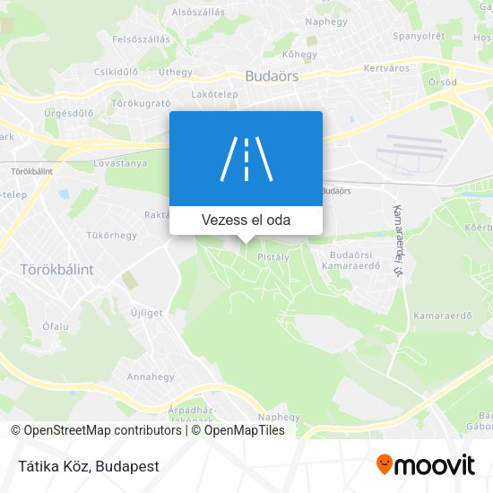 Tátika Köz térkép