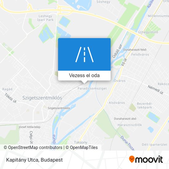 Kapitány Utca térkép