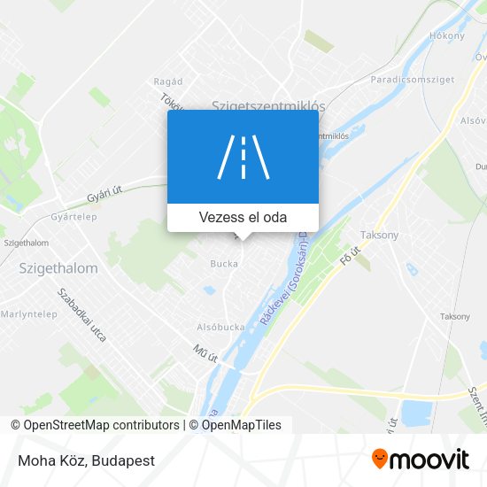 Moha Köz térkép