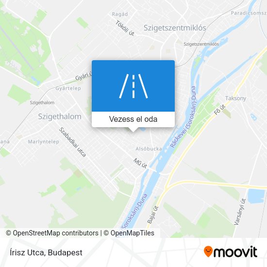 Írisz Utca térkép