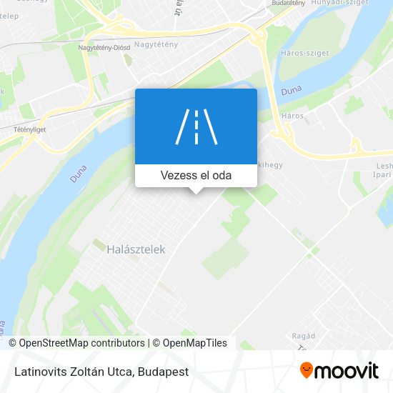 Latinovits Zoltán Utca térkép