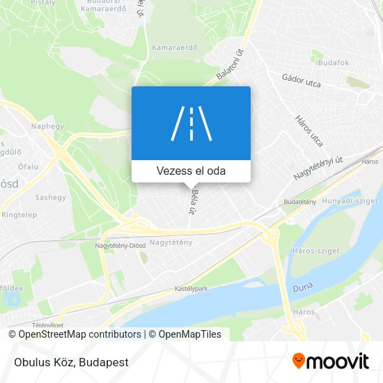 Obulus Köz térkép