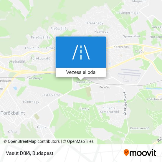 Vasút Dűlő térkép