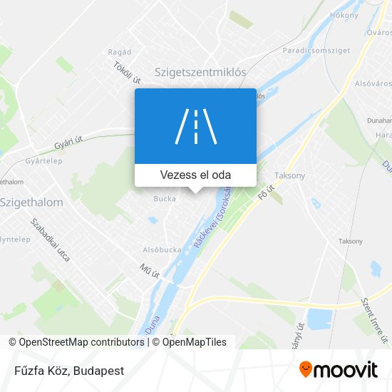 Fűzfa Köz térkép