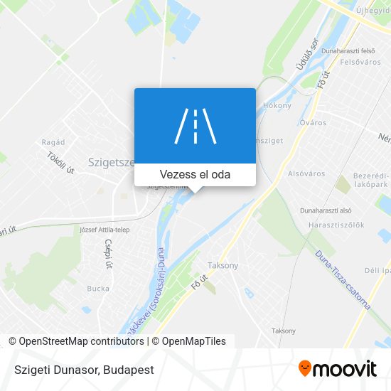 Szigeti Dunasor térkép