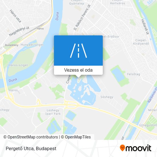 Pergető Utca térkép