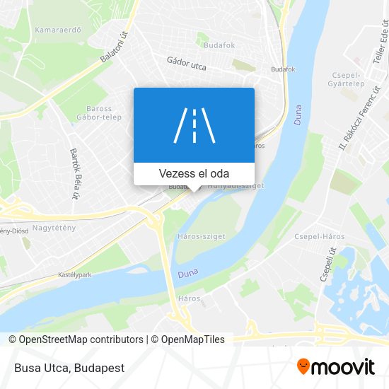 Busa Utca térkép