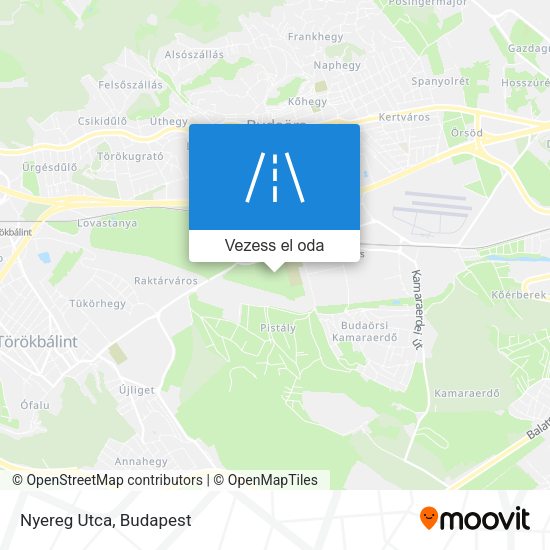 Nyereg Utca térkép