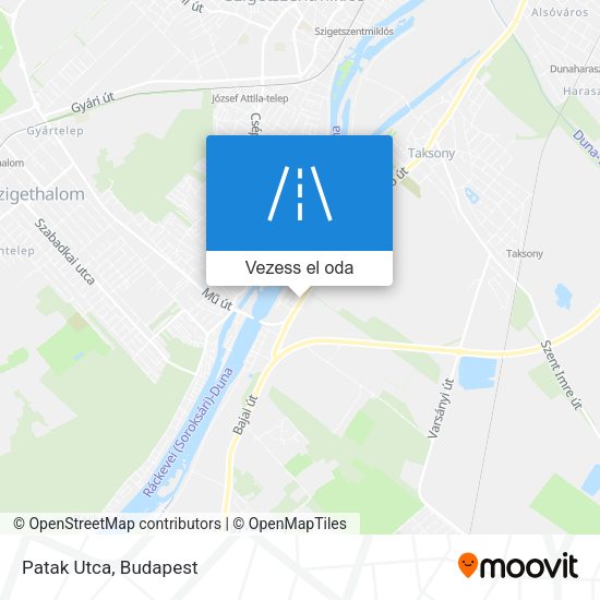 Patak Utca térkép