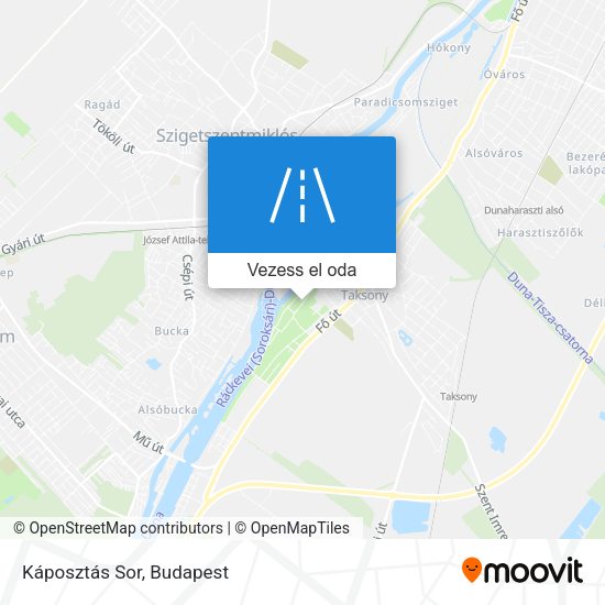 Káposztás Sor térkép