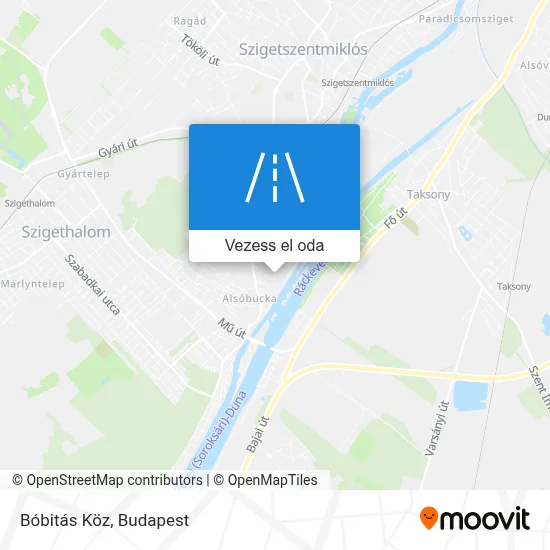 Bóbitás Köz térkép