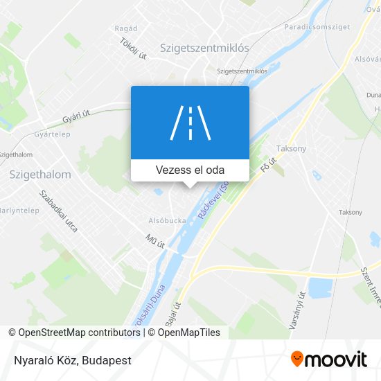 Nyaraló Köz térkép