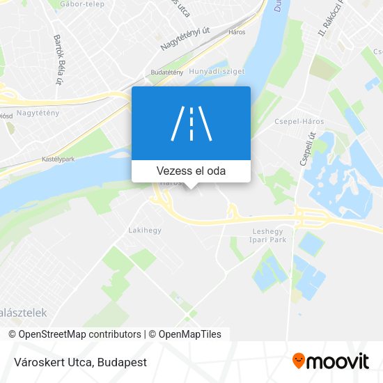Városkert Utca térkép
