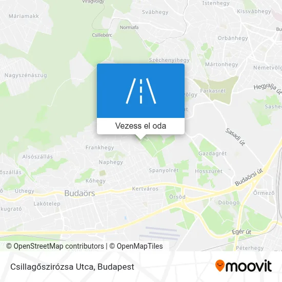 Csillagőszirózsa Utca térkép