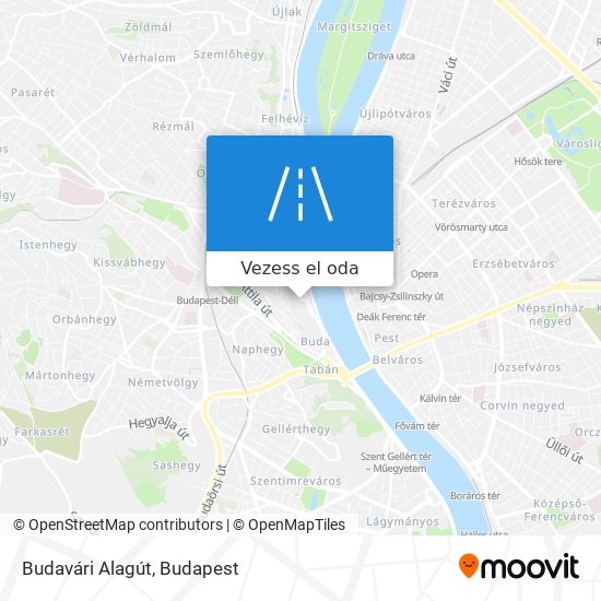 Budavári Alagút térkép