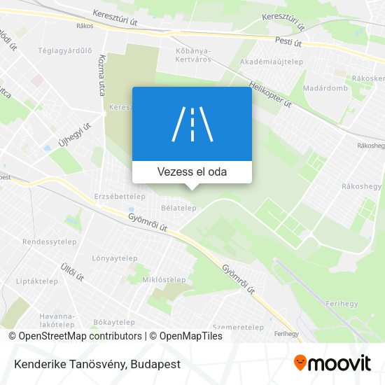 Kenderike Tanösvény térkép