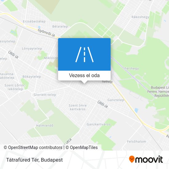 Tátrafüred Tér térkép