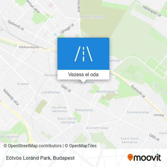 Eötvös Loránd Park térkép