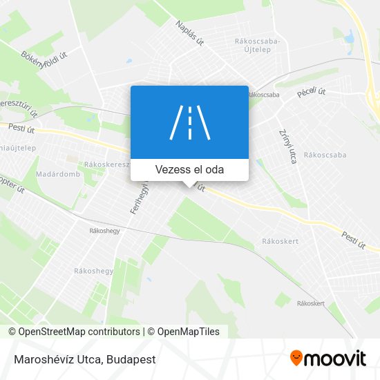 Maroshévíz Utca térkép