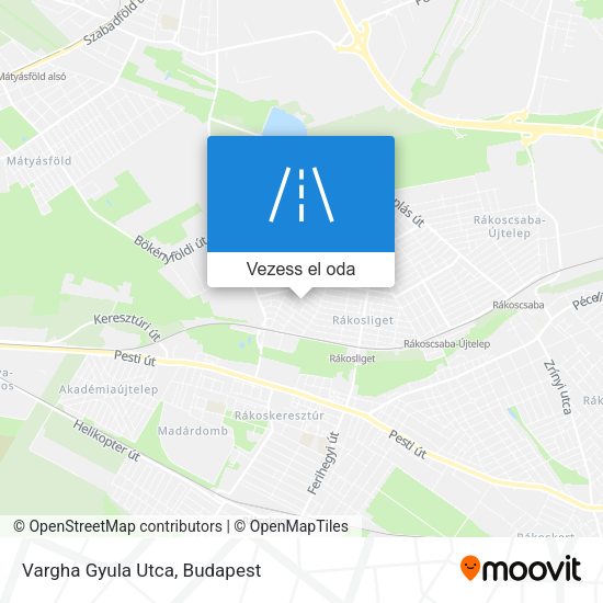 Vargha Gyula Utca térkép