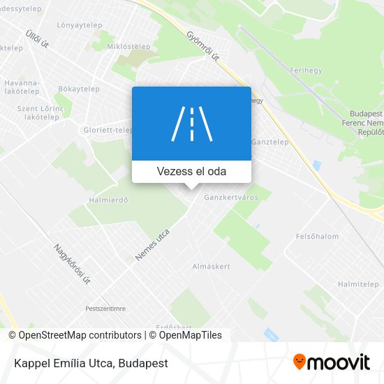 Kappel Emília Utca térkép