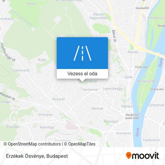 Érzékek Ösvénye térkép