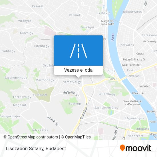 Lisszabon Sétány térkép