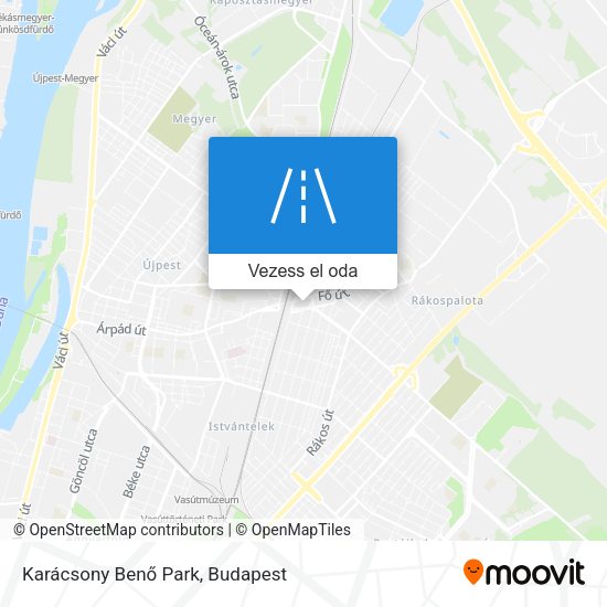 Karácsony Benő Park térkép