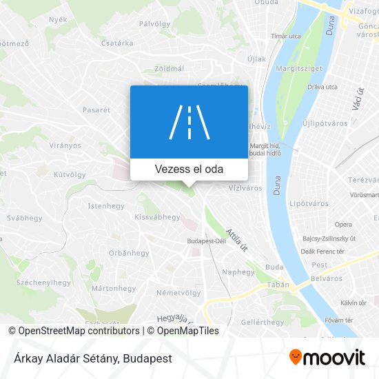 Árkay Aladár Sétány térkép
