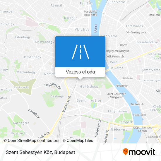 Szent Sebestyén Köz térkép