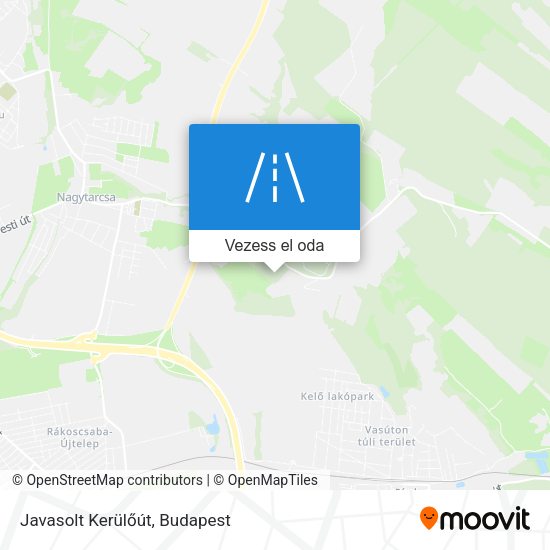 Javasolt Kerülőút térkép