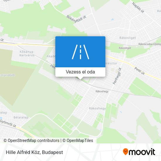 Hille Alfréd Köz térkép