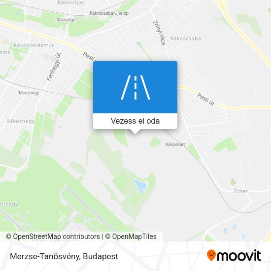 Merzse-Tanösvény térkép
