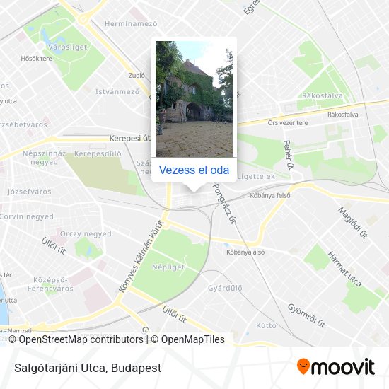 Salgótarjáni Utca térkép