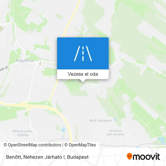 Benőtt, Nehezen Járható ! térkép