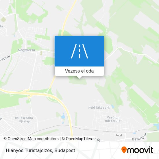 Hiányos Turistajelzés térkép