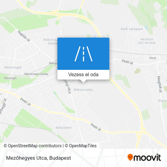 Mezőhegyes Utca térkép
