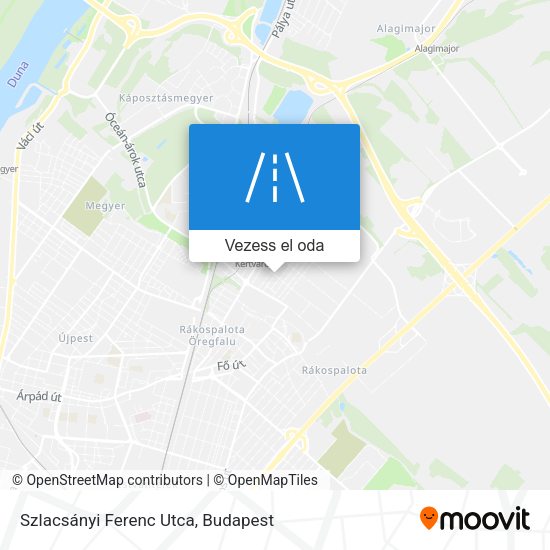 Szlacsányi Ferenc Utca térkép