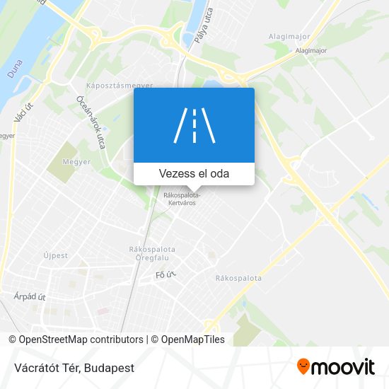 Vácrátót Tér térkép