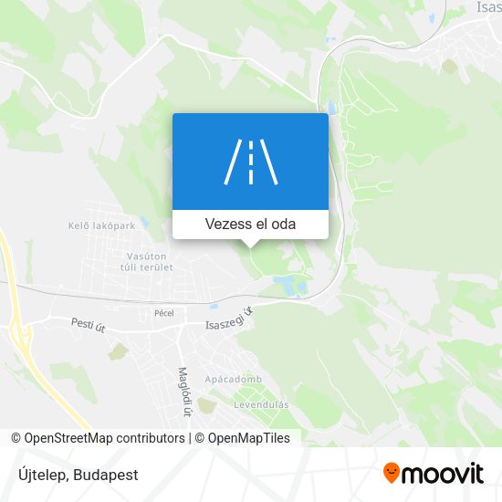 Újtelep térkép