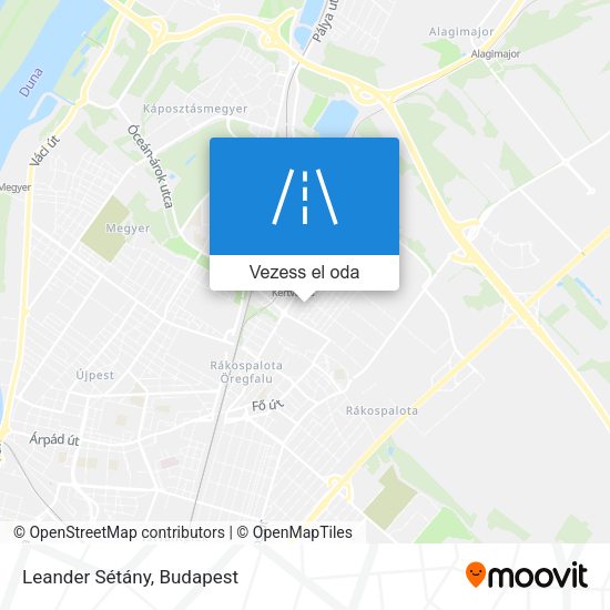 Leander Sétány térkép