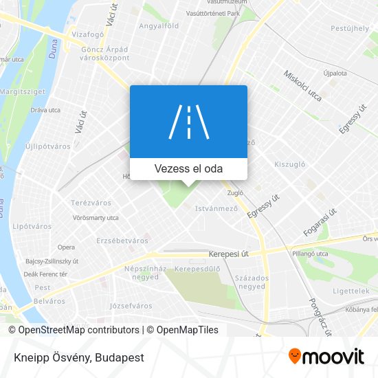 Kneipp Ösvény térkép