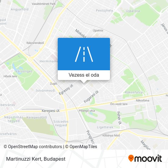 Martinuzzi Kert térkép